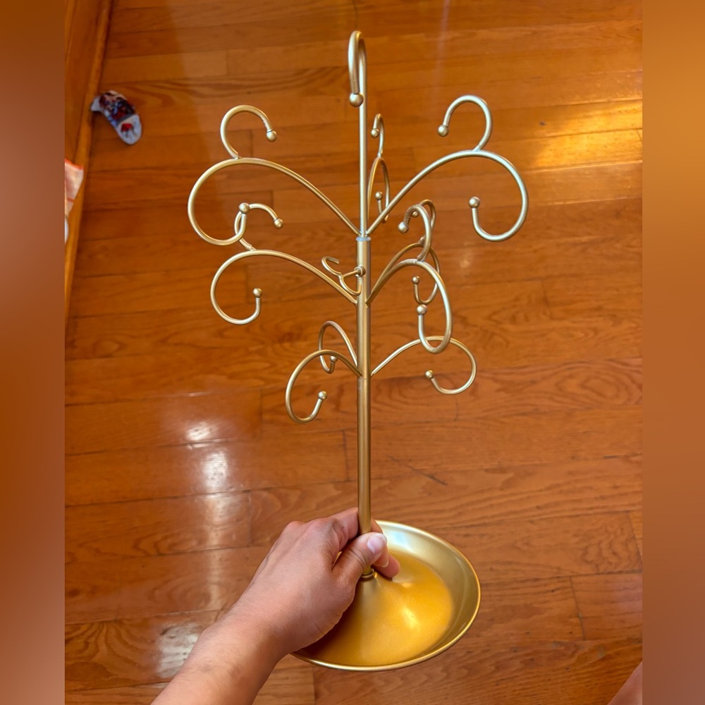 NEW LOFT Umbra Designer Alan Wisniewski GOLD Jewelry / Necklace Stand Holder